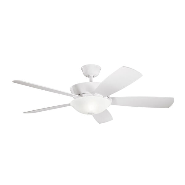 Skye White LED Ceiling Fan, image 1