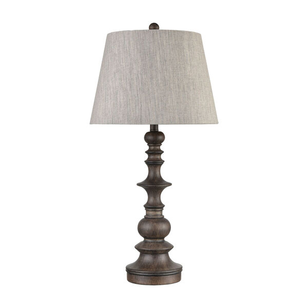 Rhinebeck Gray Aged Wood One-Light Table Lamp, image 2