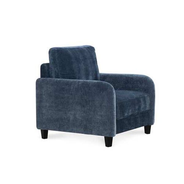 Everly Blue  Velvet Chair, image 3