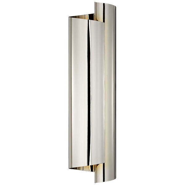 Iva Large Wrapped Sconce in Polished Nickel by AERIN, image 1