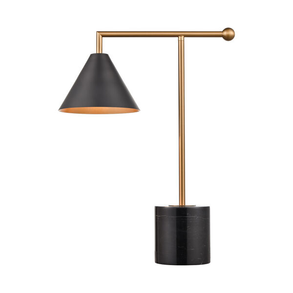 Halton Black One-Light Desk Lamp, image 1