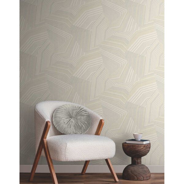 Dotted Maze Taupe Wallpaper, image 1