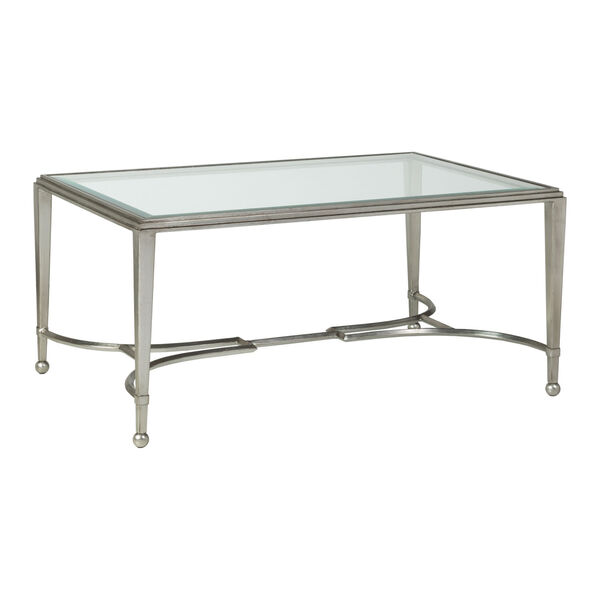 Metal Designs Silver 42-Inch Sangiovese Rectangular Cocktail Table, image 1