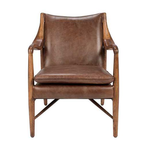 Finley Brown Club Chair, image 1