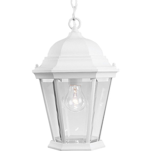 P5582-30:  Welbourne Textured White One-Light Outdoor Pendant, image 1