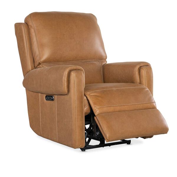 Brown Somers Power Recliner with Power Headrest, image 4