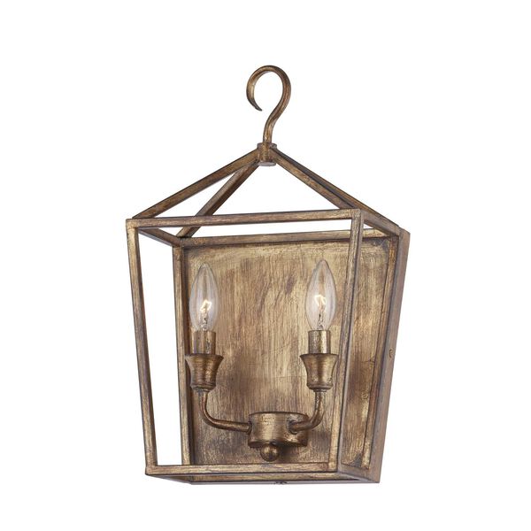 Ellington Gold Two-Light Wall Sconce, image 1