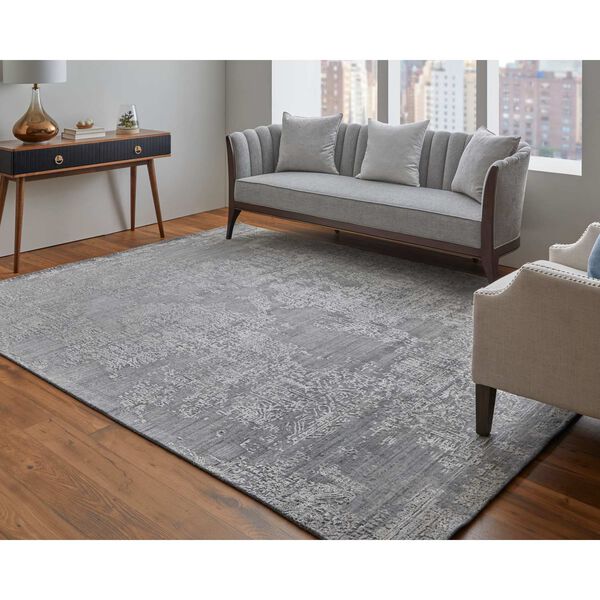 Eastfield Abstract Gray Rectangular 3 Ft. x 5 Ft. Area Rug, image 2
