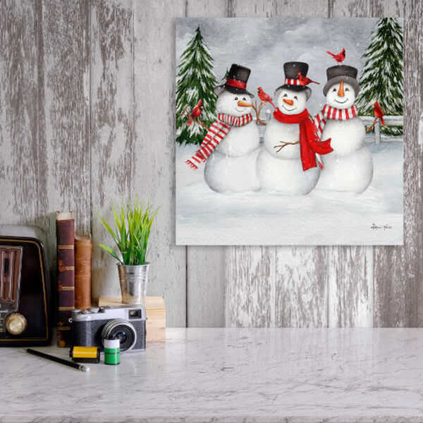 Multi-Color Winter Pals 16 x 16-In. Wrapped Canvas Wall Decor, image 2