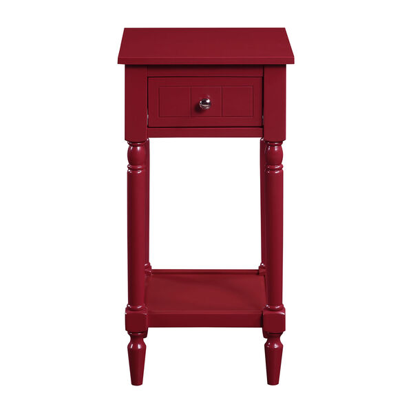 French Country Cranberry Red 28-Inch Khloe Accent Table, image 3