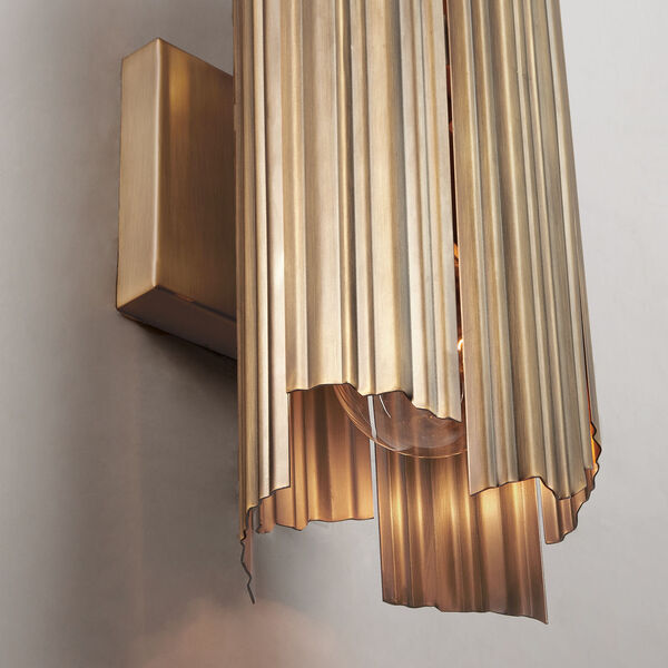 Xavier Aged Brass Two-Light Sconce, image 3