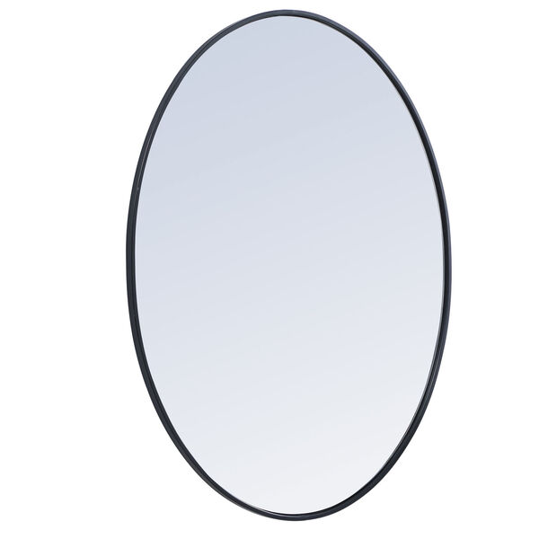 Eternity Black 40-Inch Oval Mirror, image 5