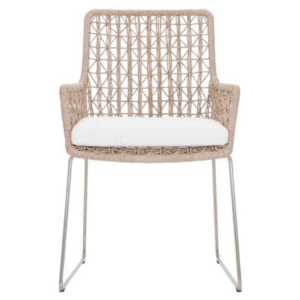 Carmel Hazelnut Outdoor Arm Chair with Seat Pad, image 3