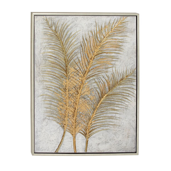 Gold Palm Leaves Canvas Wall Art, 48-Inch x 36-Inch, image 5