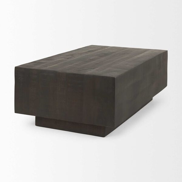Hayden Dark Brown Wood Rectangular Coffee Table, image 4
