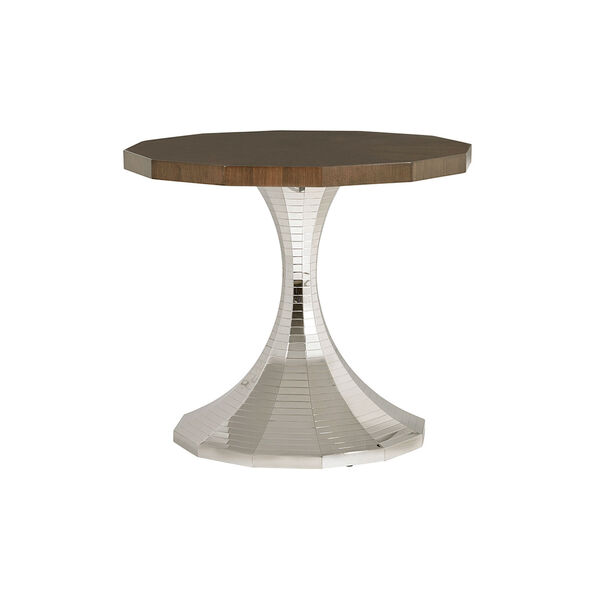 Macarthur Park Silver and Brown Hermosa Center Table, image 1