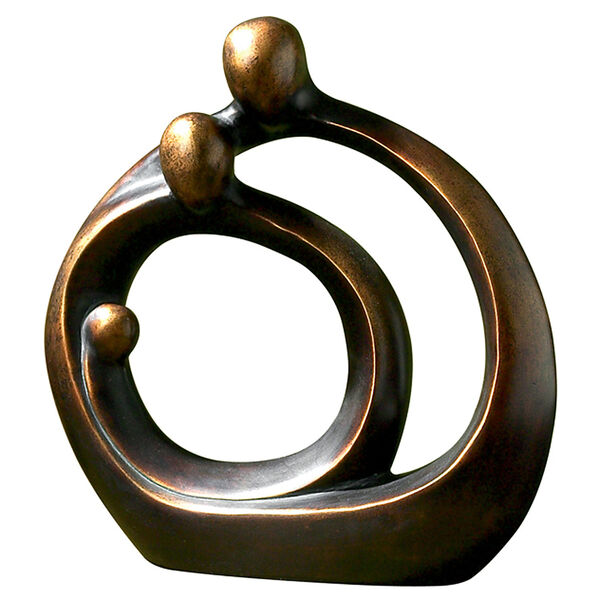 Family Circles Bronze Patina Sculpture, image 1