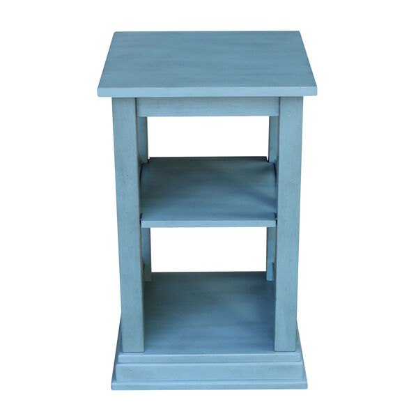 Hampton  Ocean blue 16-Inch  Accent Table with Shelves, image 5