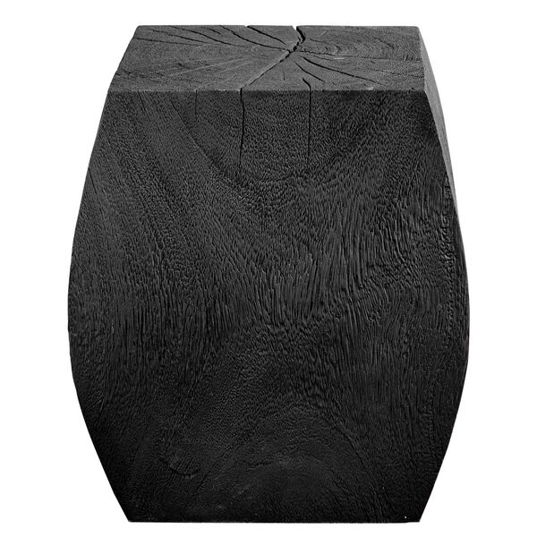 Grove Rustic Black Wooden Accent Stool, image 5