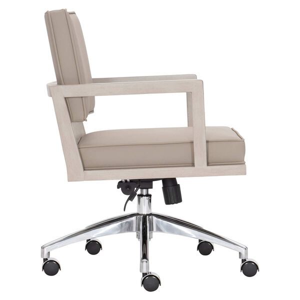 Davenport Gray, Black and Stainless Steel Office Chair, image 2