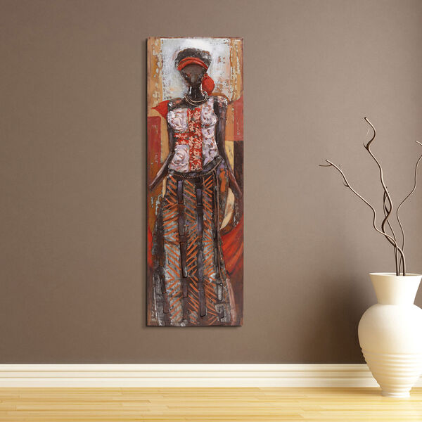 Elegance Mixed Media Iron Hand Painted Dimensional Wall Art, image 1