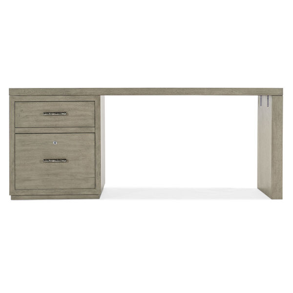 Linville Falls Smoked Gray 72-Inch Desk with One File, image 5