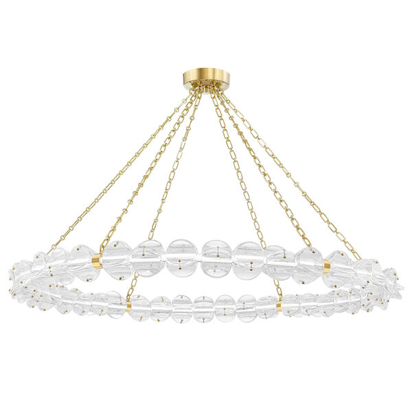 Lindley Aged Brass Integrated LED 55-Inch Chandelier, image 1