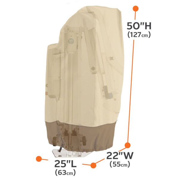 Ash Beige and Brown Folding ADA Pool Lift Cover, image 4
