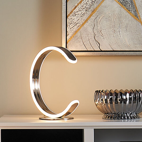 Luma Silver LED Table Lamp, image 2