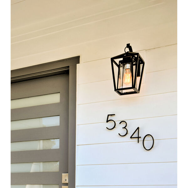 Artisan Black Seven-Inch One-Light Outdoor Wall Sconce, image 2