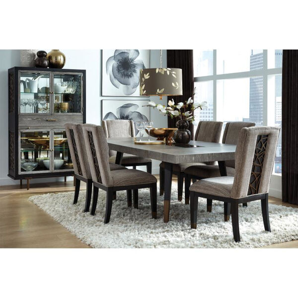 Ryker Black Dining Side Chair with Upholstered Seat, image 2