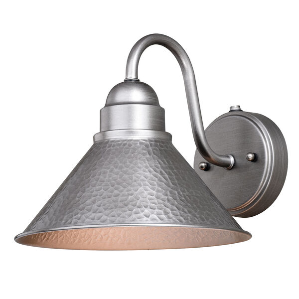 Outland Brushed Pewter One-Light Outdoor Wall Mount, image 1