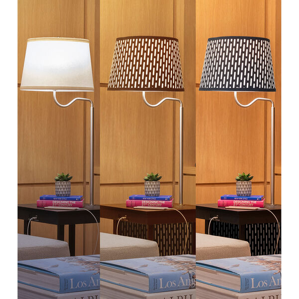 Madison LED Floor Lamp with Pattern Shade, image 5