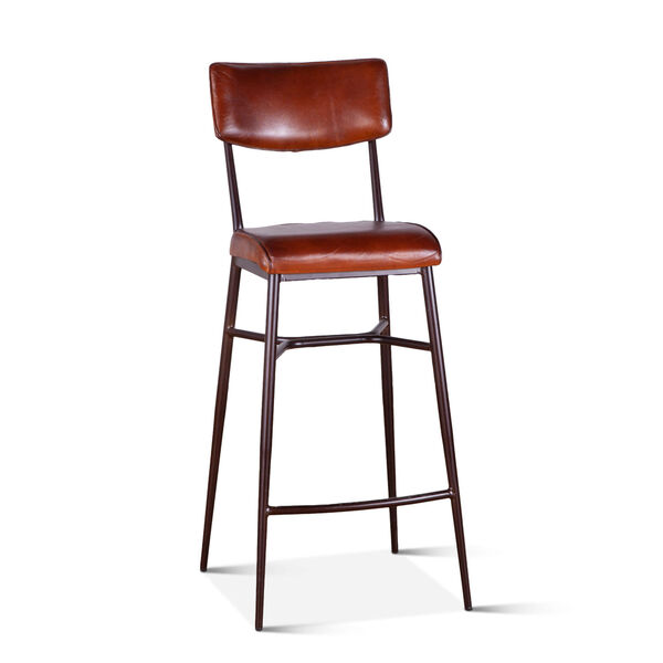 Hudson Brown and Black Bar Chair, image 2