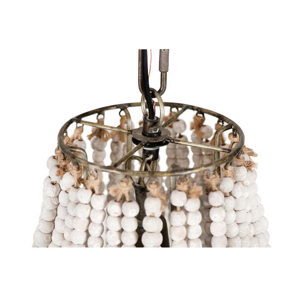 White One-Light 18-Inch Chandelier, image 2