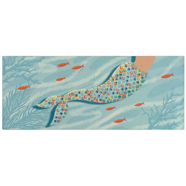 Liora Manne Illusions Ocean 23 In. x 59 In. Mermaid at Heart Indoor/Outdoor Floor Mat, image 1