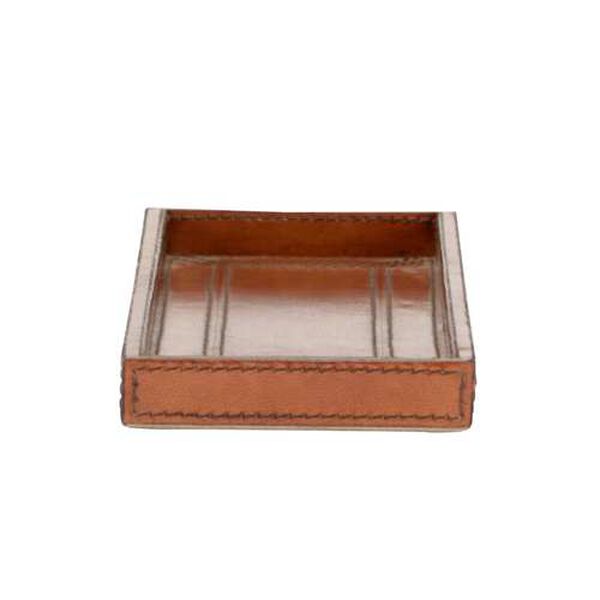 Cognac Leather Valet Tray, image 4