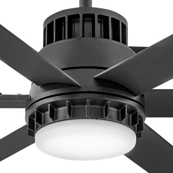Draftsman Matte Black 60-Inch LED Ceiling Fan, image 6