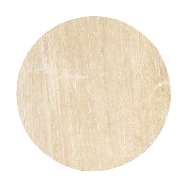 Retreat Travertine Marble Round Cocktail Table, image 4