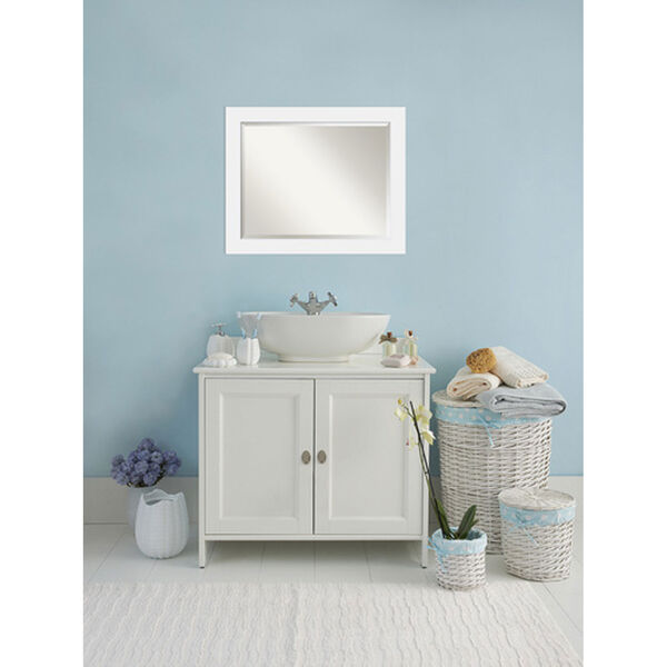 Corvino White 33 x 27 In. Bathroom Mirror, image 5
