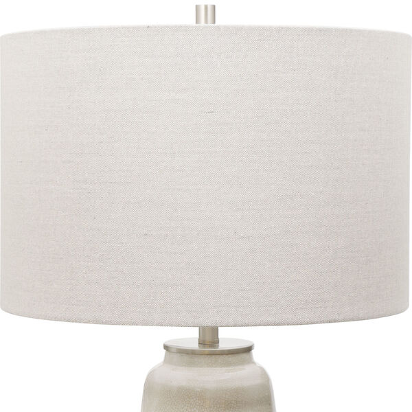 Comanche Off-White One-Light Crackle Table Lamp, image 4