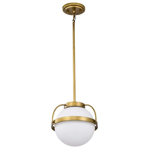 Lakeshore Natural Brass 10-Inch One-Light Pendant, image 6