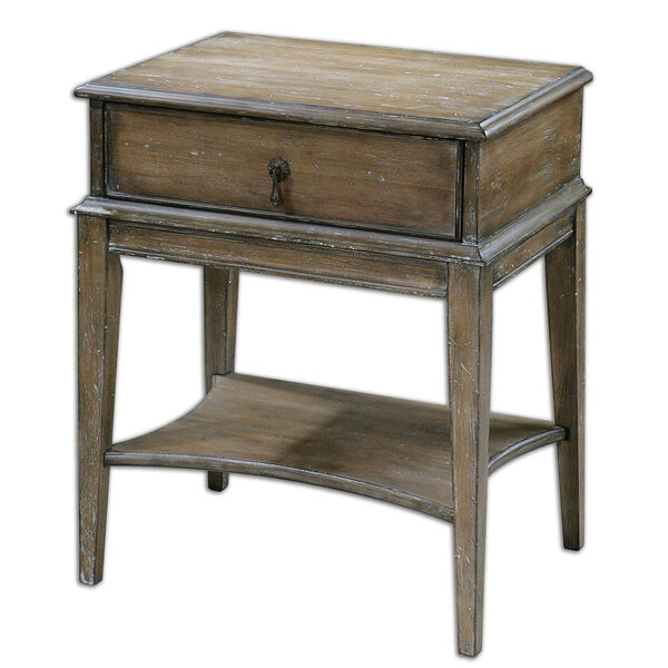 Hanford Pine Antique Accent Table, image 1
