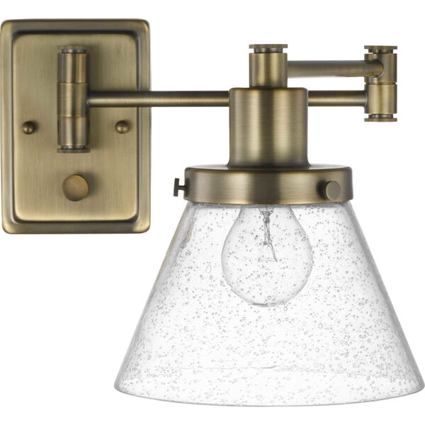 Hinton Vintage Brass One-Light ADA Wall Sconce, image 4