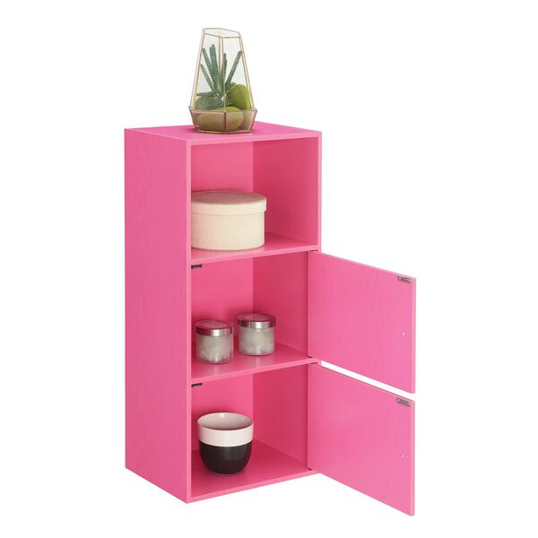 Xtra Storage Pink Two-Door Cabinet with Shelf, image 5
