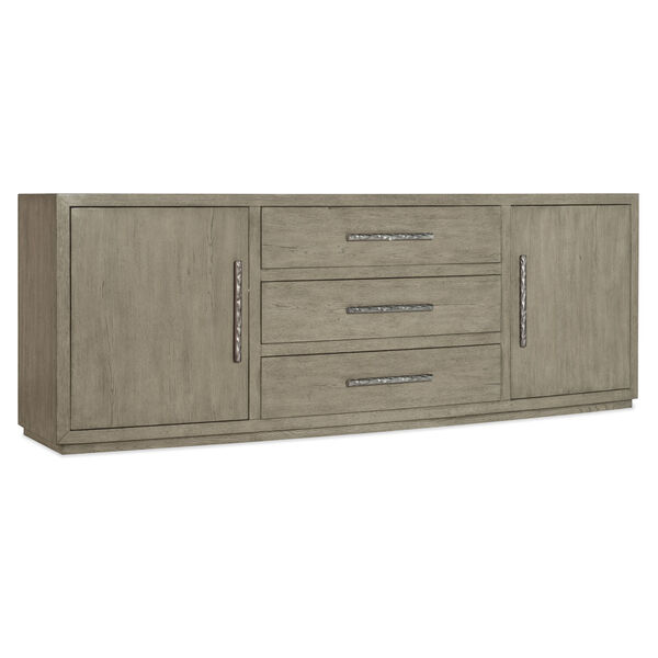 Linville Falls Smoked Gray Plunge Basin Entertainment Console, image 1