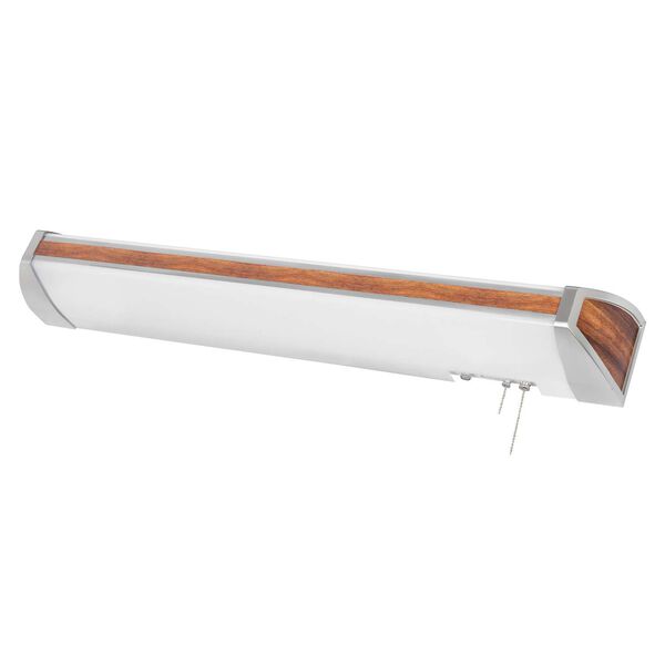 Ideal Mahogany 40-Inch Two-Light Integrated LED Overbed Wall Sconce, image 1