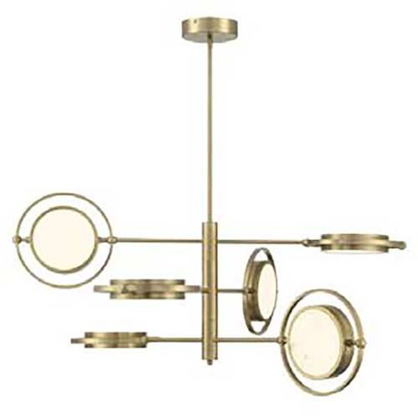 Spectr Soft Brass Six - Light LED Chandelier, image 3