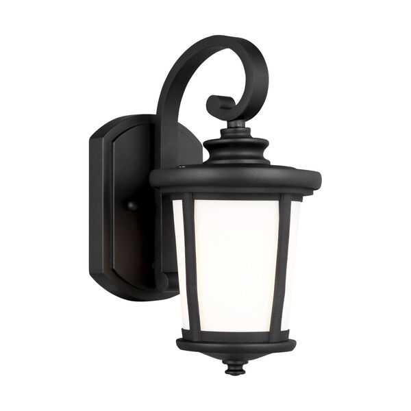 Eddington Black One-Light Outdoor Wall Sconce with Cased Opal Etched Shade, image 2