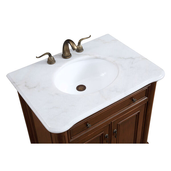 Luxe Teak 30-Inch Vanity Sink Set, image 6